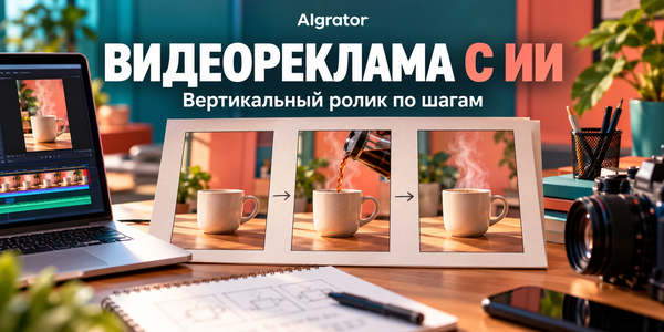 Видеореклама нейросетью: вертикальный ролик по шагам