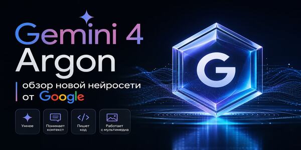 Gemini 4 Argon вышла: что умеет новая нейросеть Google и кому она пригодится