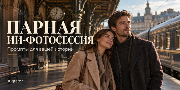 Промпты для парной ИИ-фотосессии: 5 сцен для истории пары