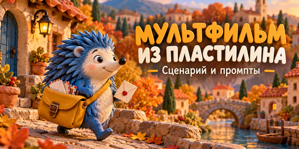 Как сделать пластилиновый мультфильм нейросетью: 5 сцен