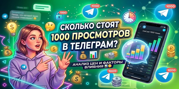 Сколько стоят 1000 просмотров в Телеграм — детальный разбор цен и способов продвижения