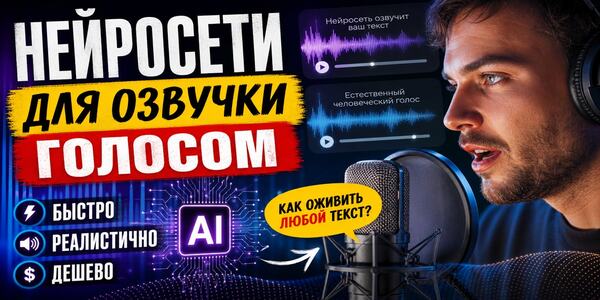 Нейросети для озвучки голосом: ТОП нейросетей 2026 года, где можно озвучить видео в формате Text to Speech