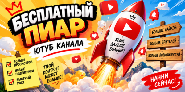 Бесплатный пиар Ютуб канала – ТОП сайтов для его реализации + лайфхаки, которые помогут выходить в рекомендации