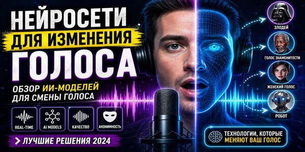 Нейросети для смены голоса: инструменты для записи, клонирования и озвучки