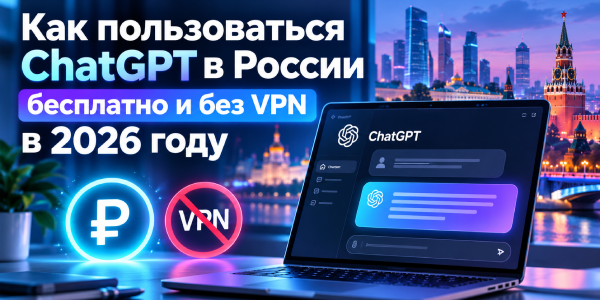 Как пользоваться ChatGPT в России бесплатно и без VPN в 2026 году