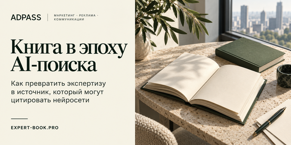 Книга в эпоху AI-поиска: как превратить авторскую экспертизу в источник, который могут цитировать нейросети
