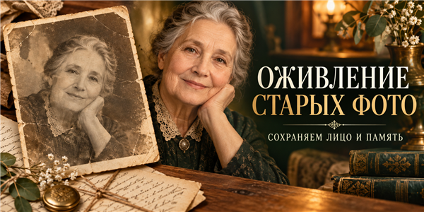 Оживление старых фото: как сохранить лицо и характер снимка