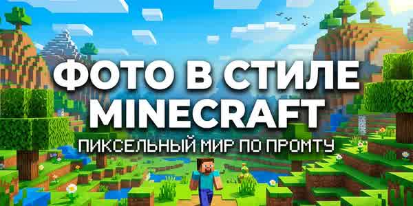 Тренд «Фото в стиле Minecraft»: как превратить любой снимок в пиксельный мир нейросетью