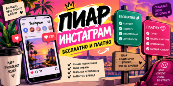 Пиар Инстаграм* бесплатно и платно – ТОП сайтов где его можно сделать быстро и качественно