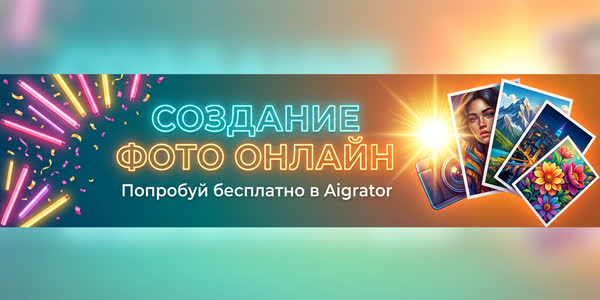 Создание фото онлайн бесплатно: как делать реалистичные кадры нейросетью (Aigrator)