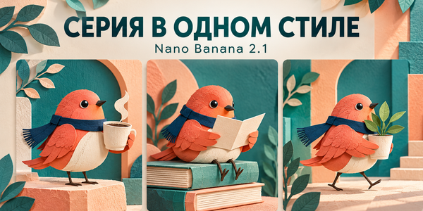 Nano Banana 2.1: как создать серию изображений в одном стиле