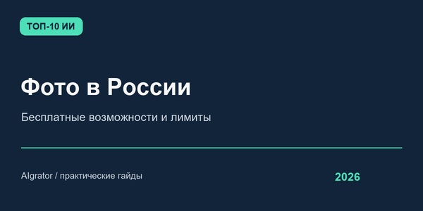 ТОП-10 ИИ для генерации фото в России: бесплатные возможности и честные лимиты