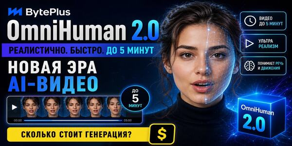OmniHuman 2.0: новая нейросеть от BytePlus