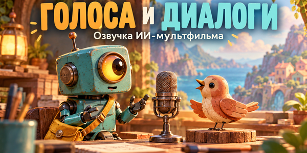 Озвучка ИИ-мультфильма: голоса, диалоги и синхронизация