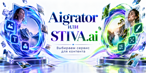 Aigrator AI или STIVA.ai: какой ИИ-агрегатор выбрать для фото и контента