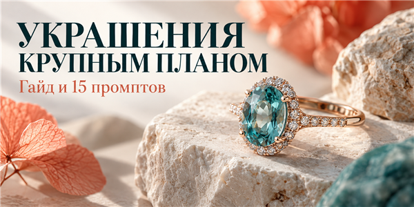 Фото украшений нейросетью: как сохранить детали и написать 15 промптов