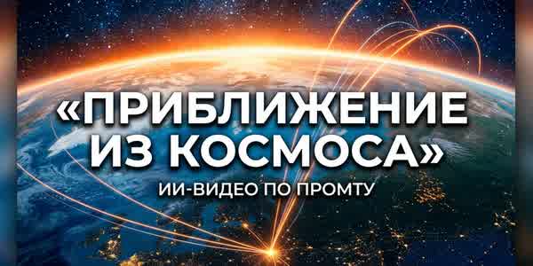 Тренд «Приближение из космоса»: как сделать ИИ-видео от орбиты до вашего двора