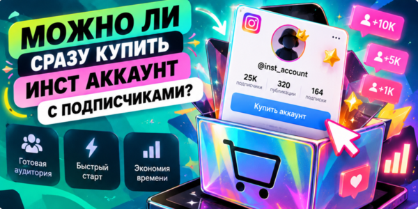 Можно ли сразу купить Инст аккаунт с подписчиками? Как это лучше сделать и где возможно дополнительно купить фолловеров