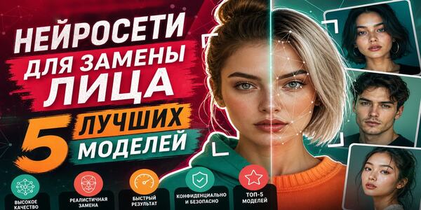Замена лица нейросетью: как это работает и какие модели справляются лучше всего