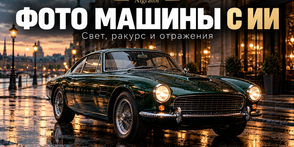Фото авто нейросетью: 7 промптов для фона и света