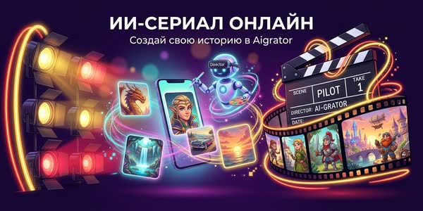 Как создать ИИ-сериал онлайн бесплатно: пошаговый план на Aigrator