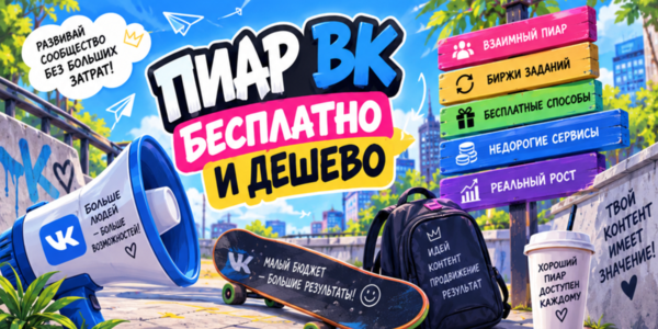 Пиар ВК бесплатно и дешево через ТОП сервисы + советы от маркетолога для быстрого продвижения блога