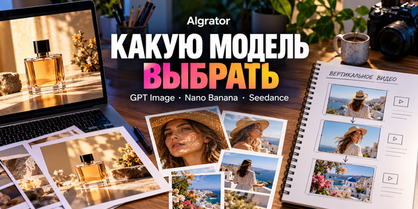 Какую нейросеть выбрать для рекламы: GPT Image 2.5, Nano Banana или Seedance