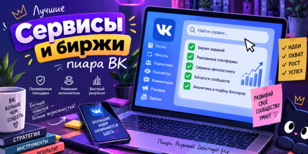 Новый обзор сервисов и бирж пиара ВК – ТОП сайты, которые используют все маркетологи