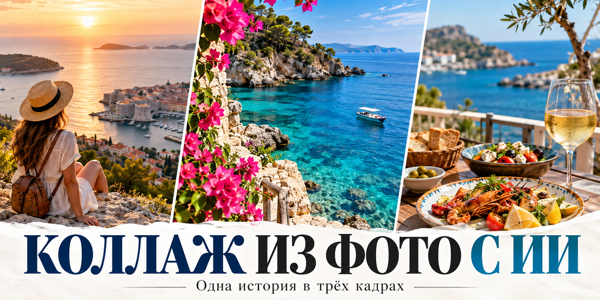 Коллаж из фото нейросетью: 6 промптов и пошаговый гайд