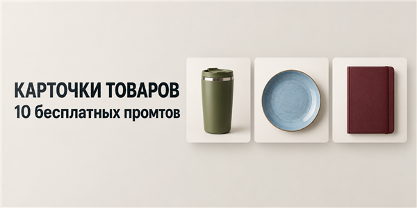 Генерация карточек товаров бесплатно: 10 промтов и примеры