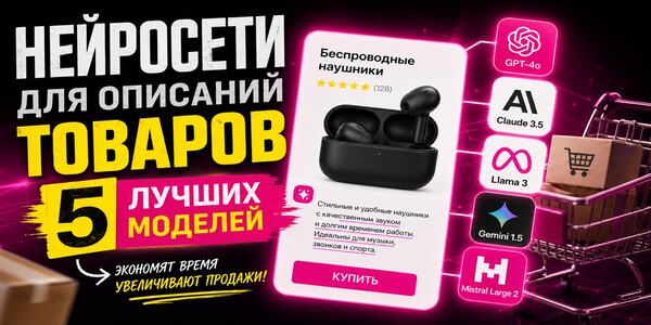 Нейросети для описания товаров на маркетплейсах: ТОП-5 лучших моделей